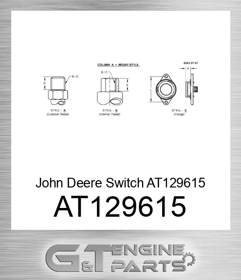AT129615 John Deere Switch AT129615