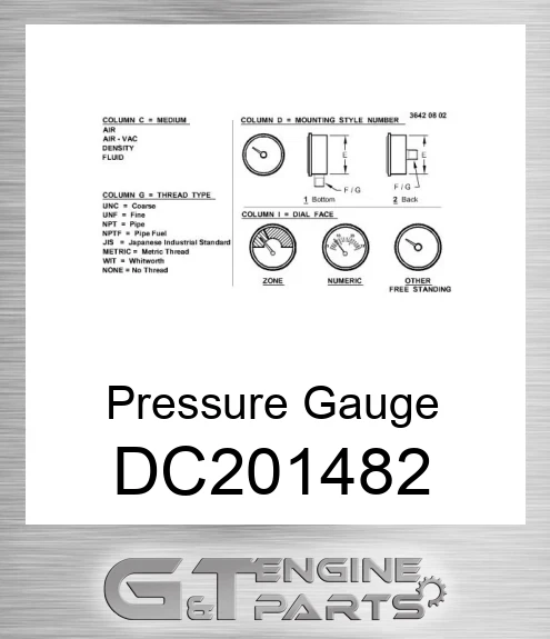 DC201482 Pressure Gauge