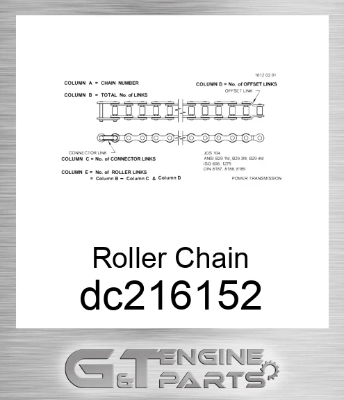 DC216152 Roller Chain