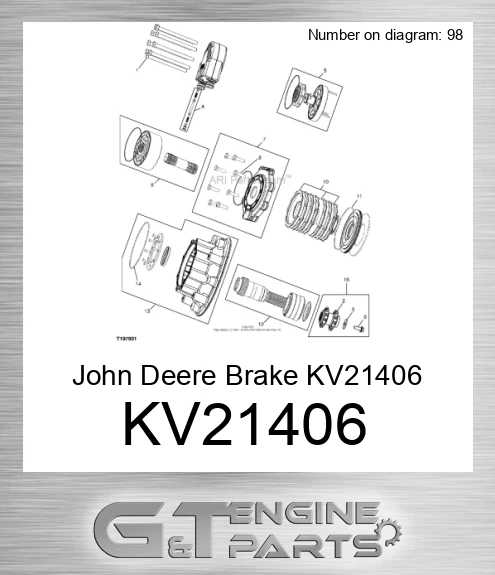 KV21406 John Deere Brake KV21406