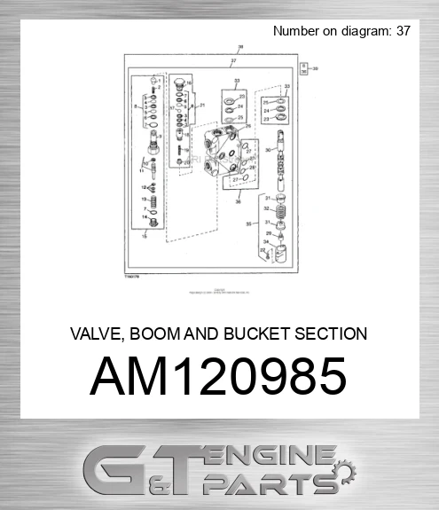 AM120985 VALVE, BOOM AND BUCKET SECTION