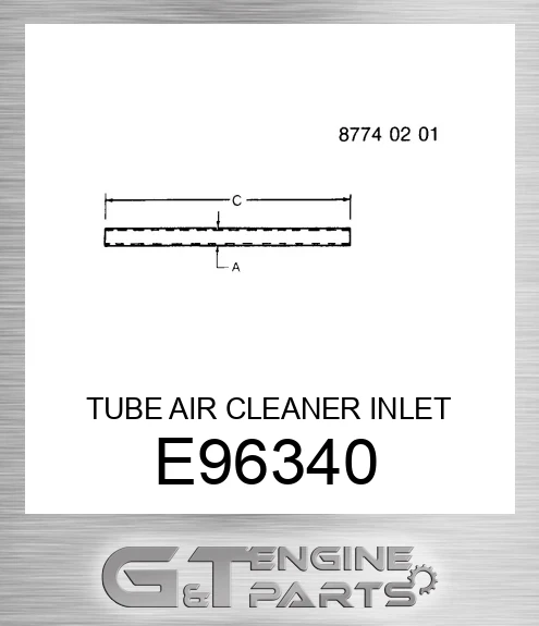 E96340 TUBE AIR CLEANER INLET