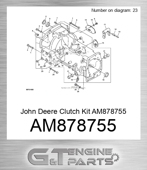 AM878755 John Deere Clutch Kit AM878755