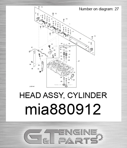MIA880912 HEAD ASSY, CYLINDER