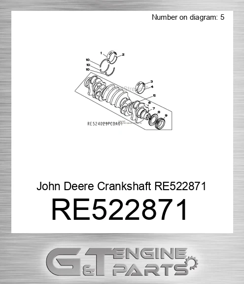 RE522871 Crankshaft