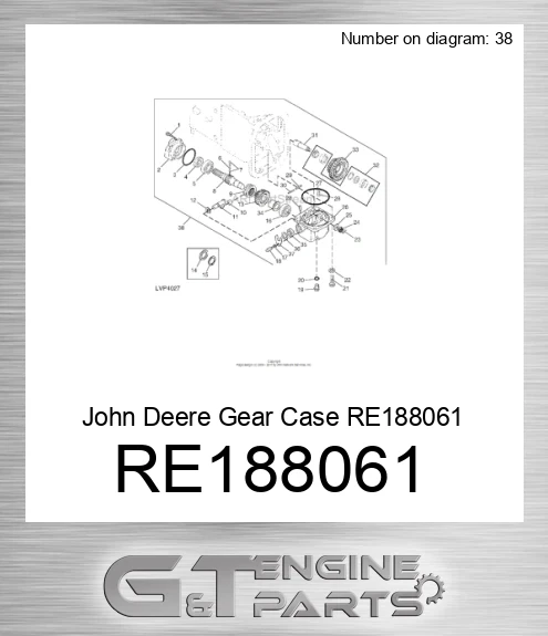 RE188061 John Deere Gear Case RE188061