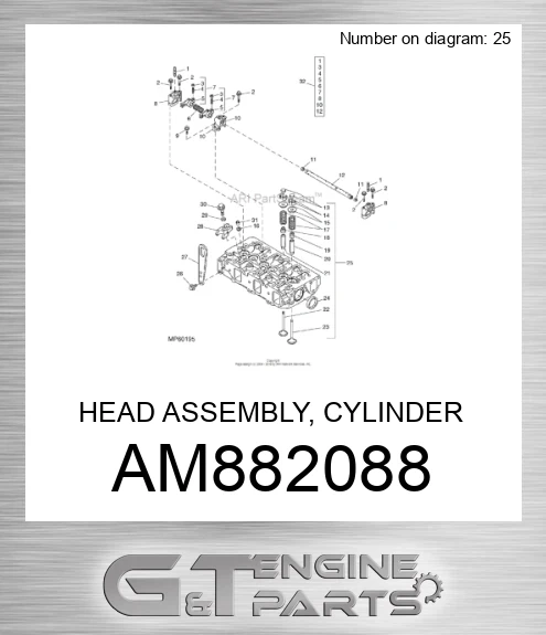 AM882088 HEAD ASSEMBLY, CYLINDER