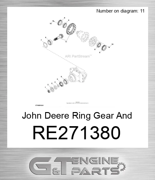 RE271380 Ring Gear And Pinion