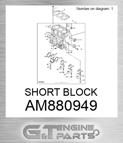 AM880949 SHORT BLOCK