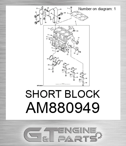 AM880949 SHORT BLOCK