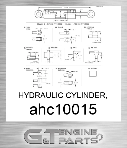 AHC10015 HYDRAULIC CYLINDER, 90X50-294,142