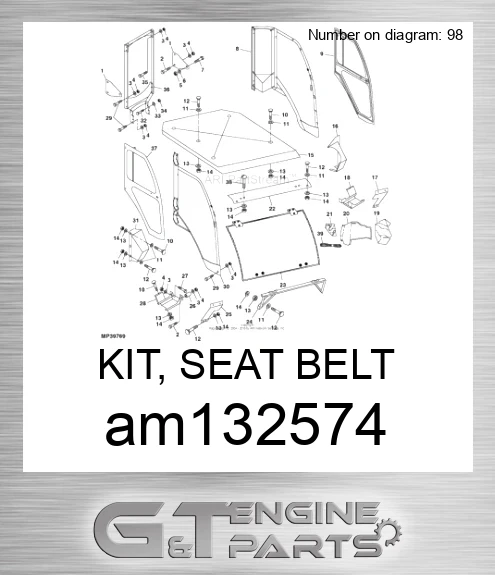 AM132574 KIT, SEAT BELT