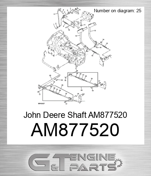 AM877520 John Deere Shaft AM877520