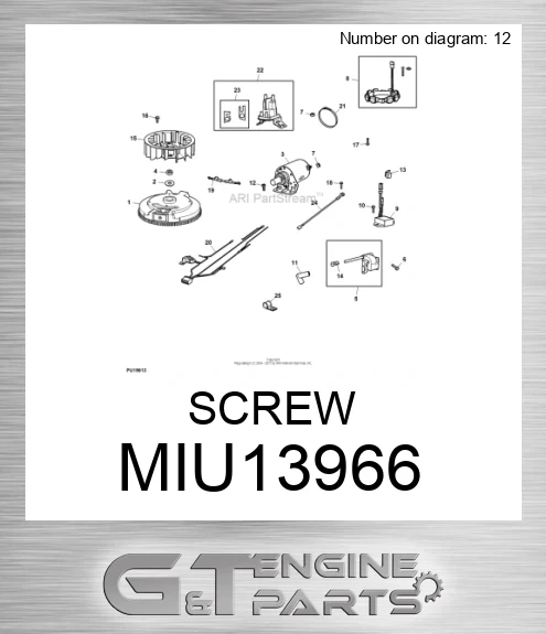 MIU13966 SCREW made to fit JOHN DEERE | LTD. WARRANTY |