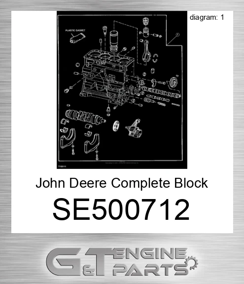 SE500712 Complete Block Assy Reman