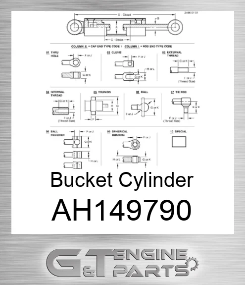 AH149790 Bucket Cylinder