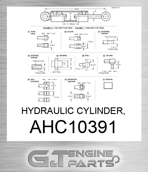 AHC10391 HYDRAULIC CYLINDER, 63X36-319, 547