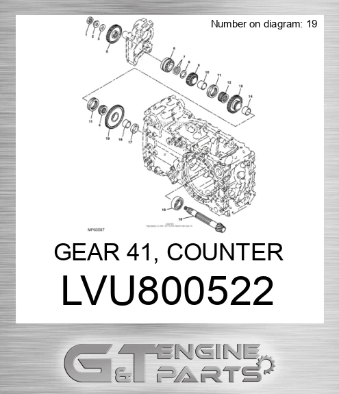 LVU800522 GEAR 41, COUNTER