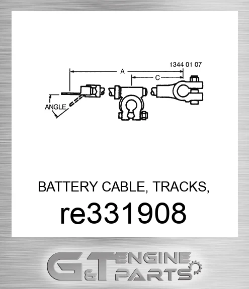 RE331908 BATTERY CABLE, TRACKS, POSITIVE MY1