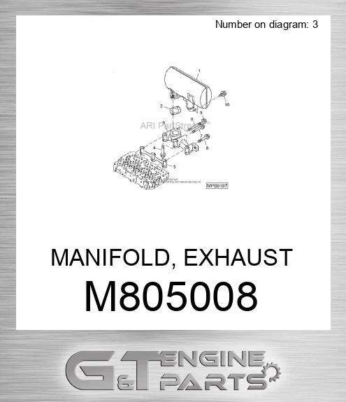 M805008 MANIFOLD, EXHAUST