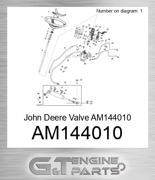 AM144010 John Deere Valve AM144010