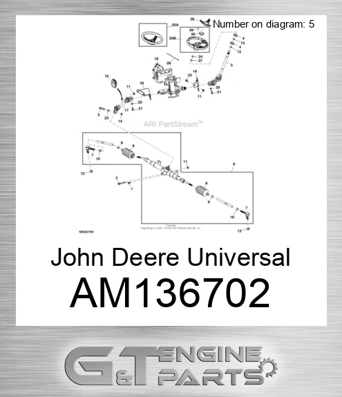 AM136702 Universal Driveshaft