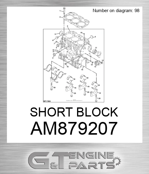 AM879207 SHORT BLOCK
