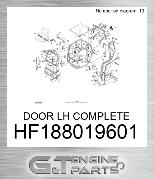 HF188019601 DOOR LH COMPLETE