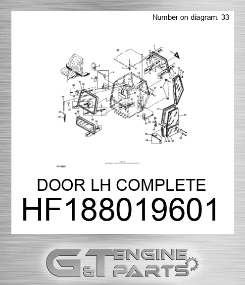 HF188019601 DOOR LH COMPLETE