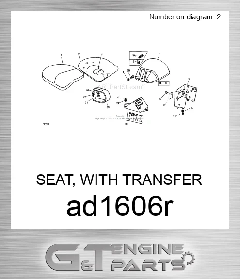 AD1606R SEAT, WITH TRANSFER