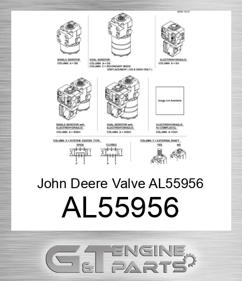 AL55956 John Deere Valve AL55956