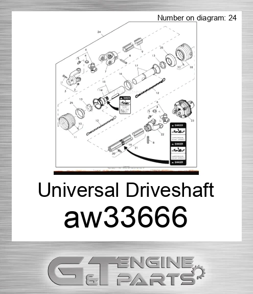 AW33666 Universal Driveshaft