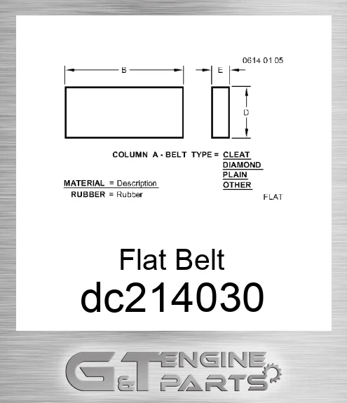DC214030 Flat Belt