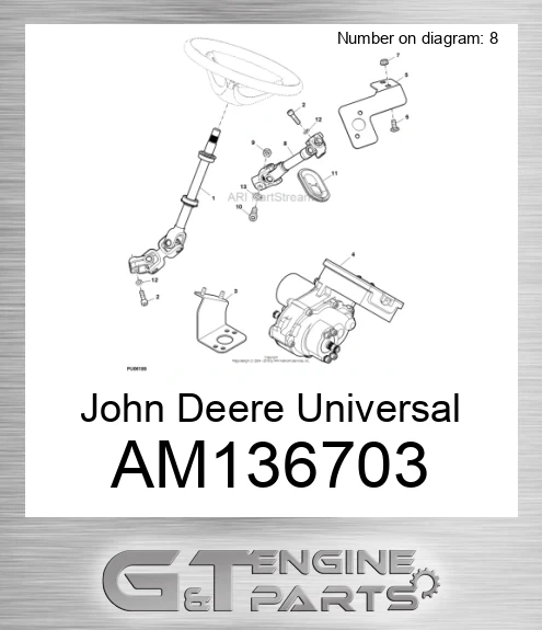 AM136703 Universal Driveshaft