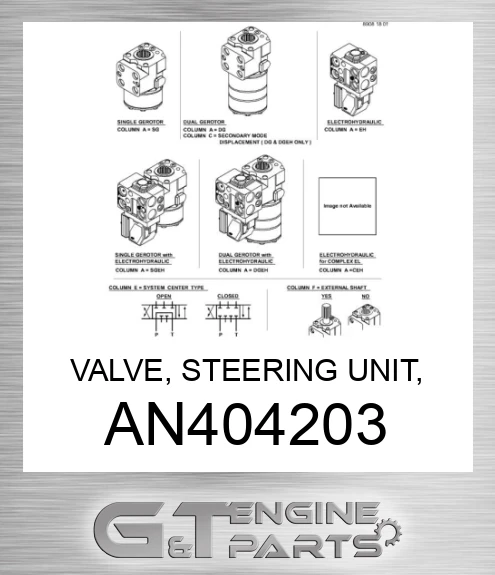 AN404203 VALVE, STEERING UNIT, W/ROW-TRACK,