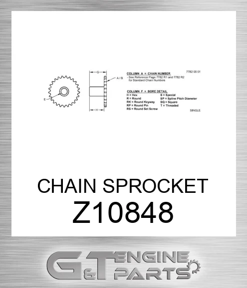 Z10848 CHAIN SPROCKET