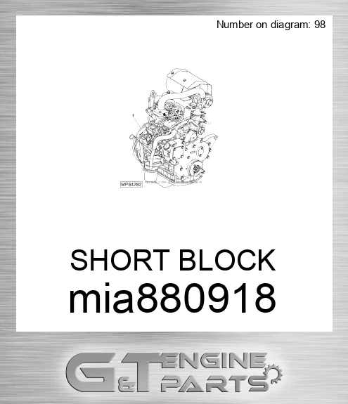 MIA880918 SHORT BLOCK