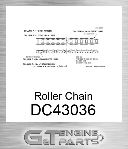 DC43036 Roller Chain