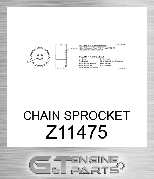 Z11475 CHAIN SPROCKET