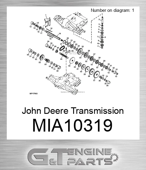 MIA10319 John Deere Transmission MIA10319