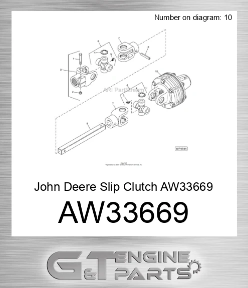 AW33669 John Deere Slip Clutch AW33669