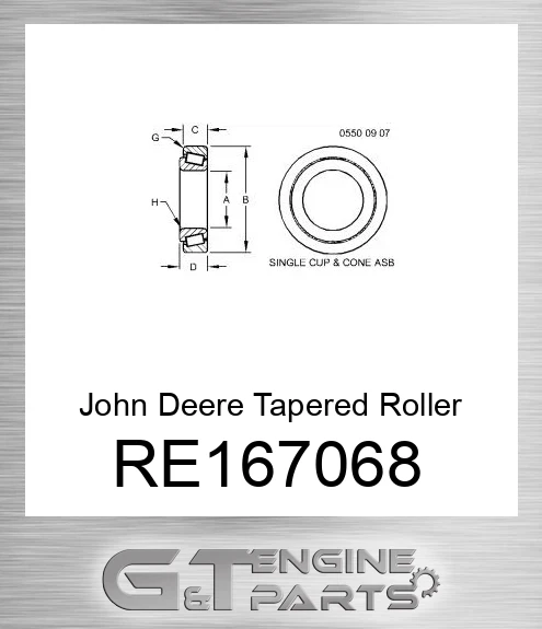 RE167068 Tapered Roller Bearing