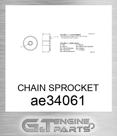 AE34061 CHAIN SPROCKET