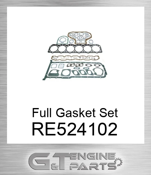 RE524102 Overhaul Gasket Set without Seals for John Deere Tractor, RE524102  made to fit John Deere | Price: $123.81.