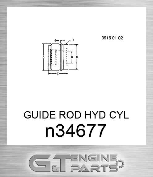 N34677 GUIDE ROD HYD CYL
