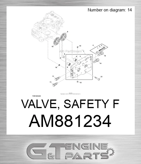 AM881234 VALVE, SAFETY F