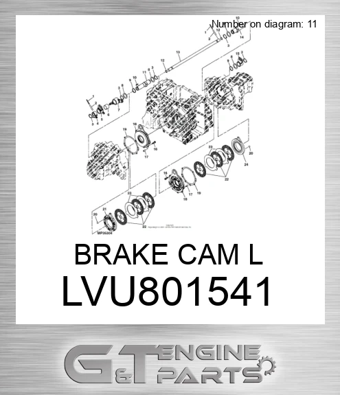 LVU801541 BRAKE CAM L