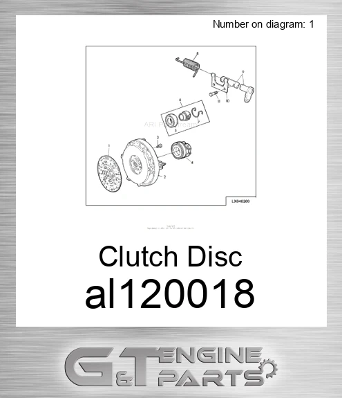 AL120018 Clutch Disc