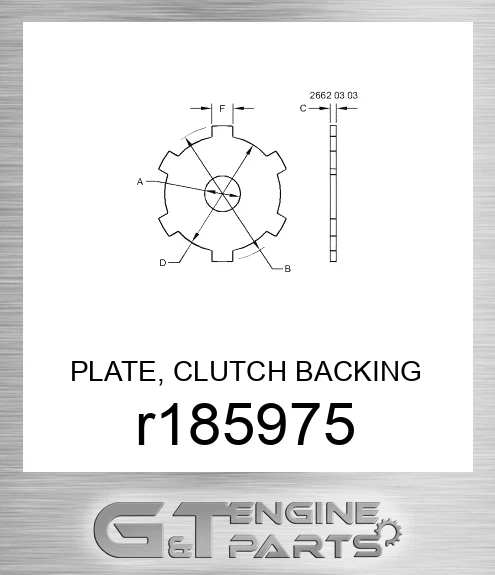 R185975 PLATE, CLUTCH BACKING