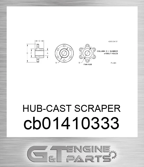 CB01410333 HUB-CAST SCRAPER
